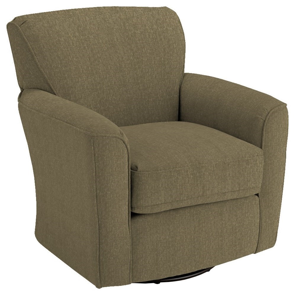Best Home Furnishings Kaylee 2887 21953B Kaylee Swivel Barrel Arm Chair